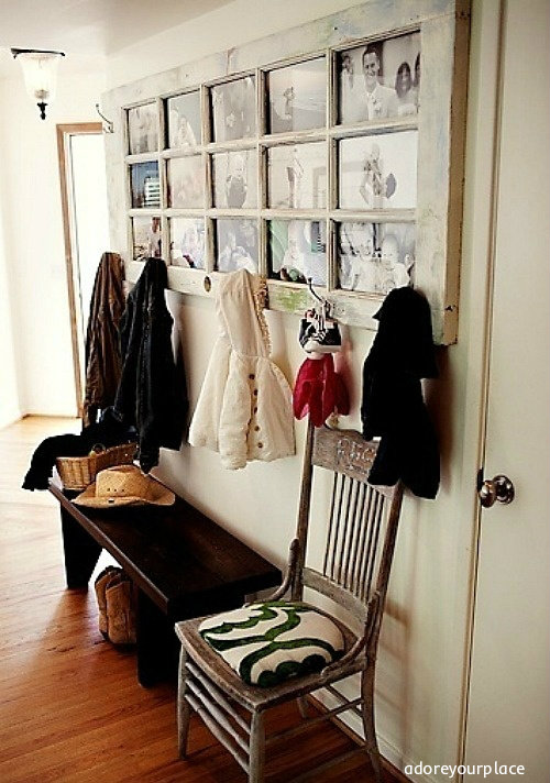 Old door makes a lovely photo frame