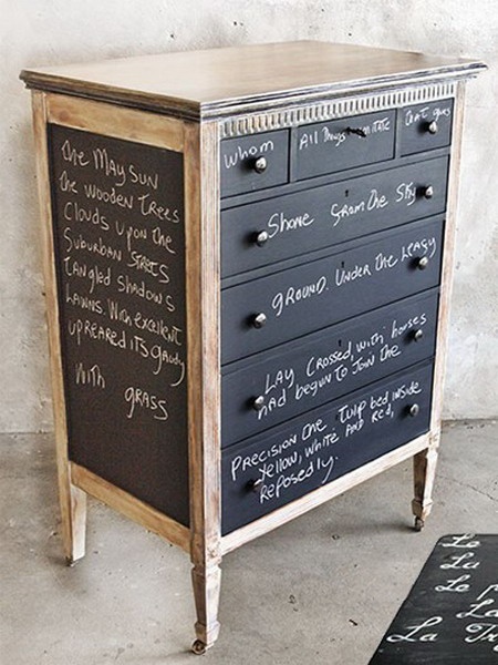 Chalkboard Painted Dresser