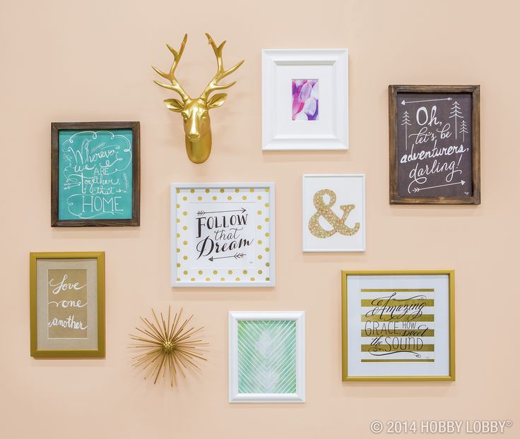 Frames mixed with other items works perfectly!