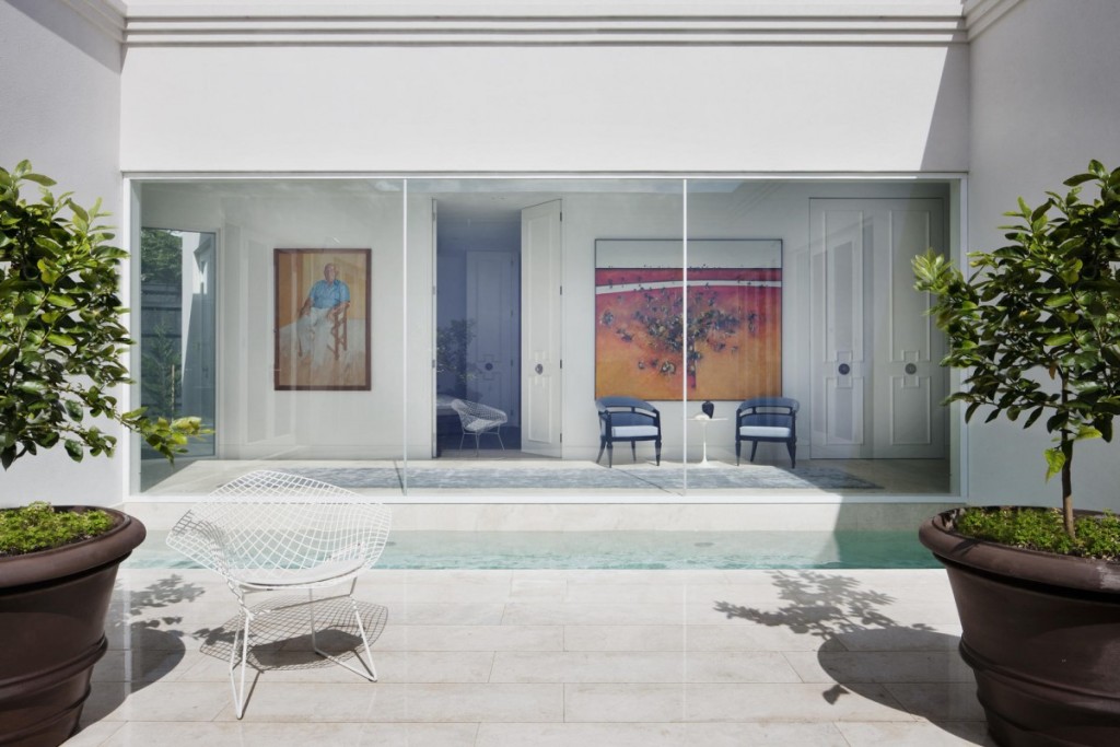 4. Looking outside in on a beautiful artwork