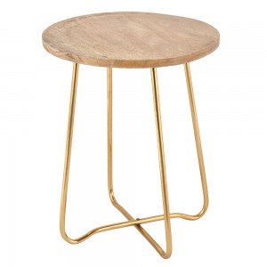 Jessica Side Table in Gold