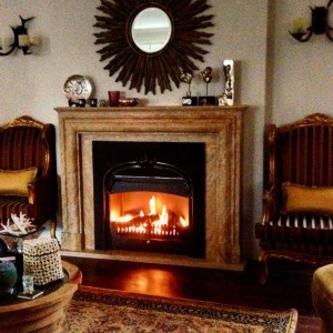 Tanya Bianchi's fireplace