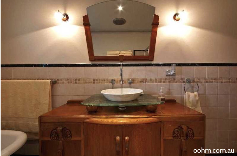 Antique Cabinet used as a vanity