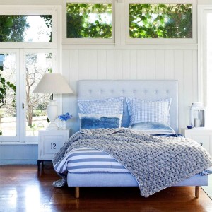 The New Coastal with knitted throw photo courtesy of Home Beautiful Magazine Australia