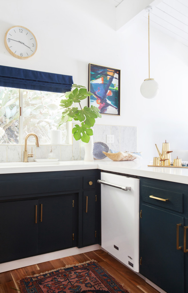 navy blue kitchen