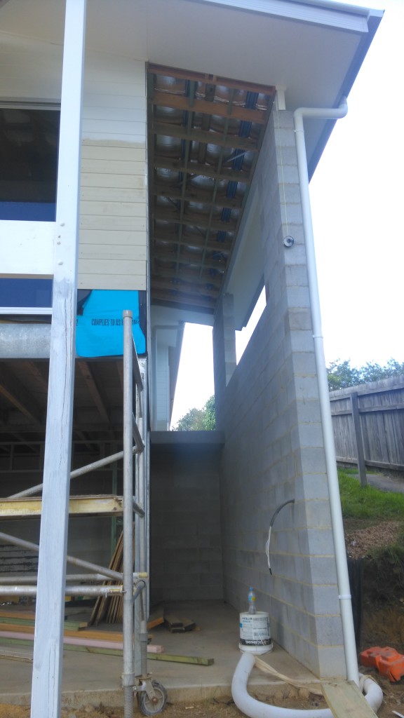 Space for front stairs