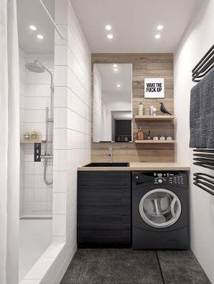 combined bathroom/laundry