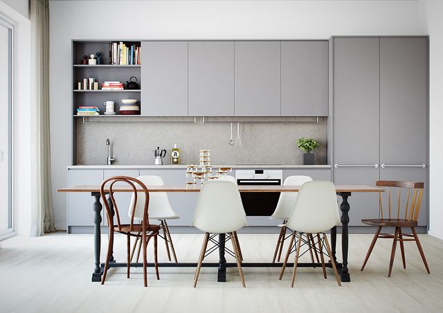 grey kitchen